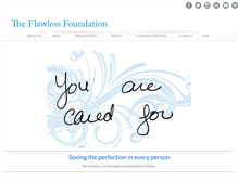 Tablet Screenshot of flawlessfoundation.org